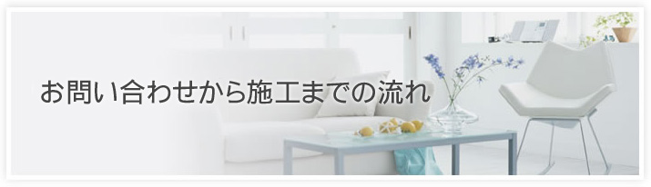 お問い合わせから施工までの流れ