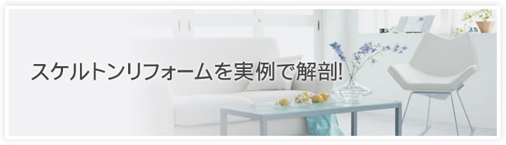 スケルトンリフォームを実例で解剖！